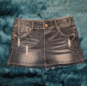 Mini Jean Skirt